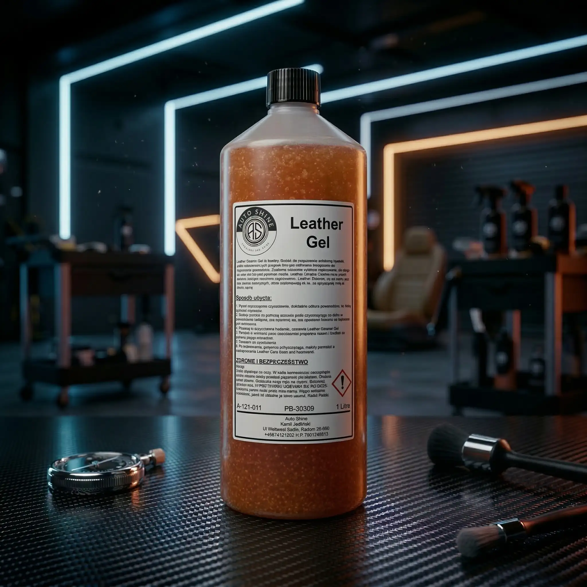 Auto Shine Leather Gel środek do czyszczenia skóry 1L