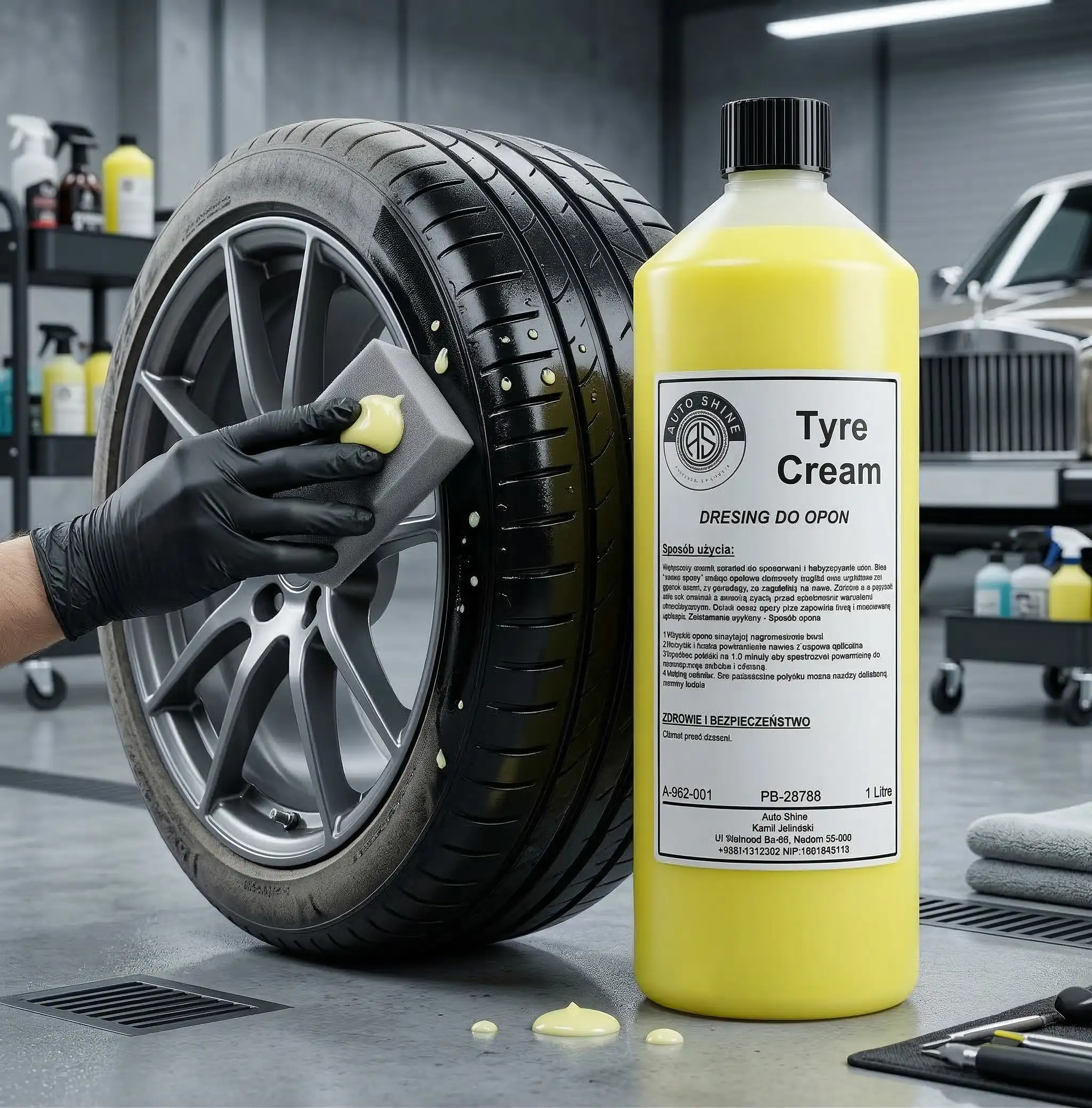 Auto Shine Tyre Cream żelowy dressing do opon - obrazek 15