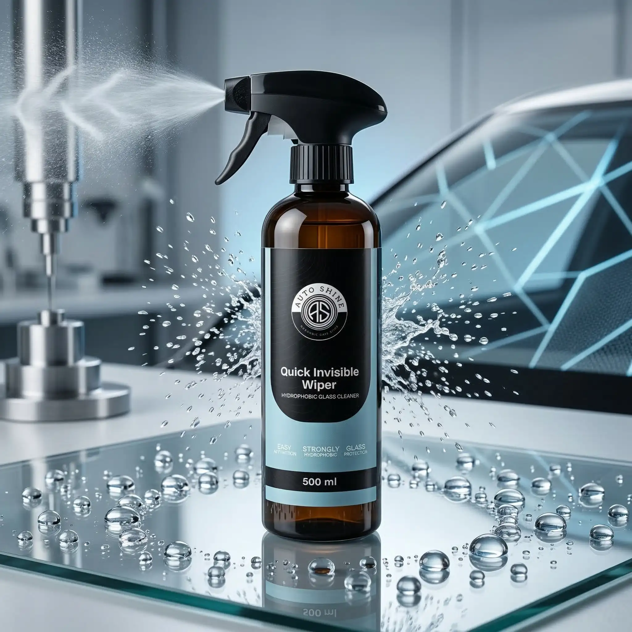 Auto Shine Quick Invisible Wiper hydrofobowy płyn do mycia szyb 500ml - obrazek 3