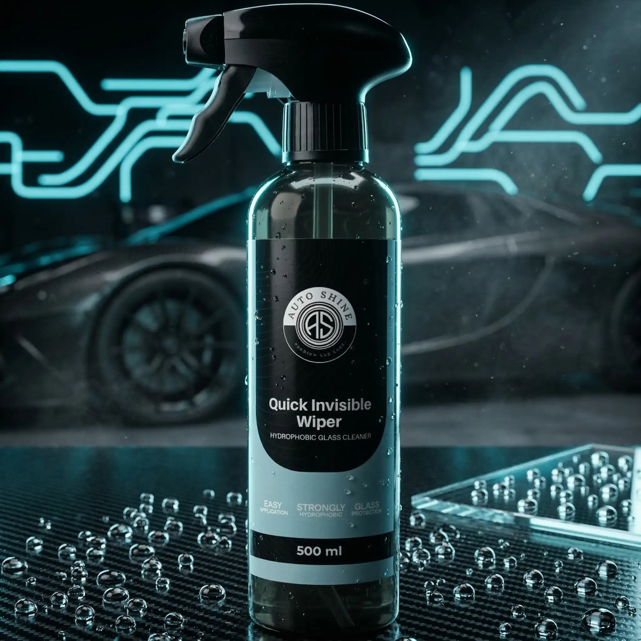 Auto Shine Quick Invisible Wiper hydrofobowy płyn do mycia szyb 500ml