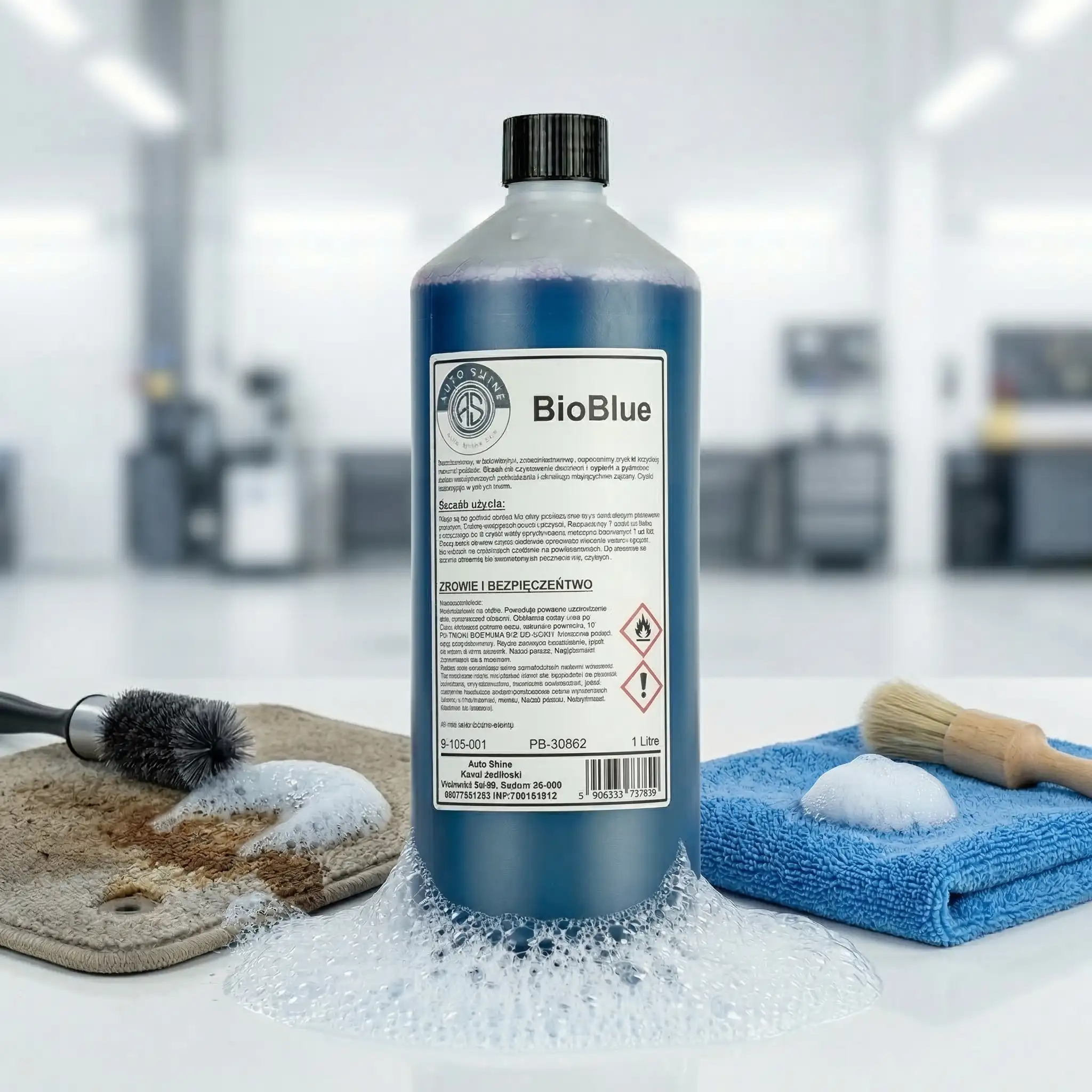 Auto Shine BioBlue biobójczy środek do prania tapicerek