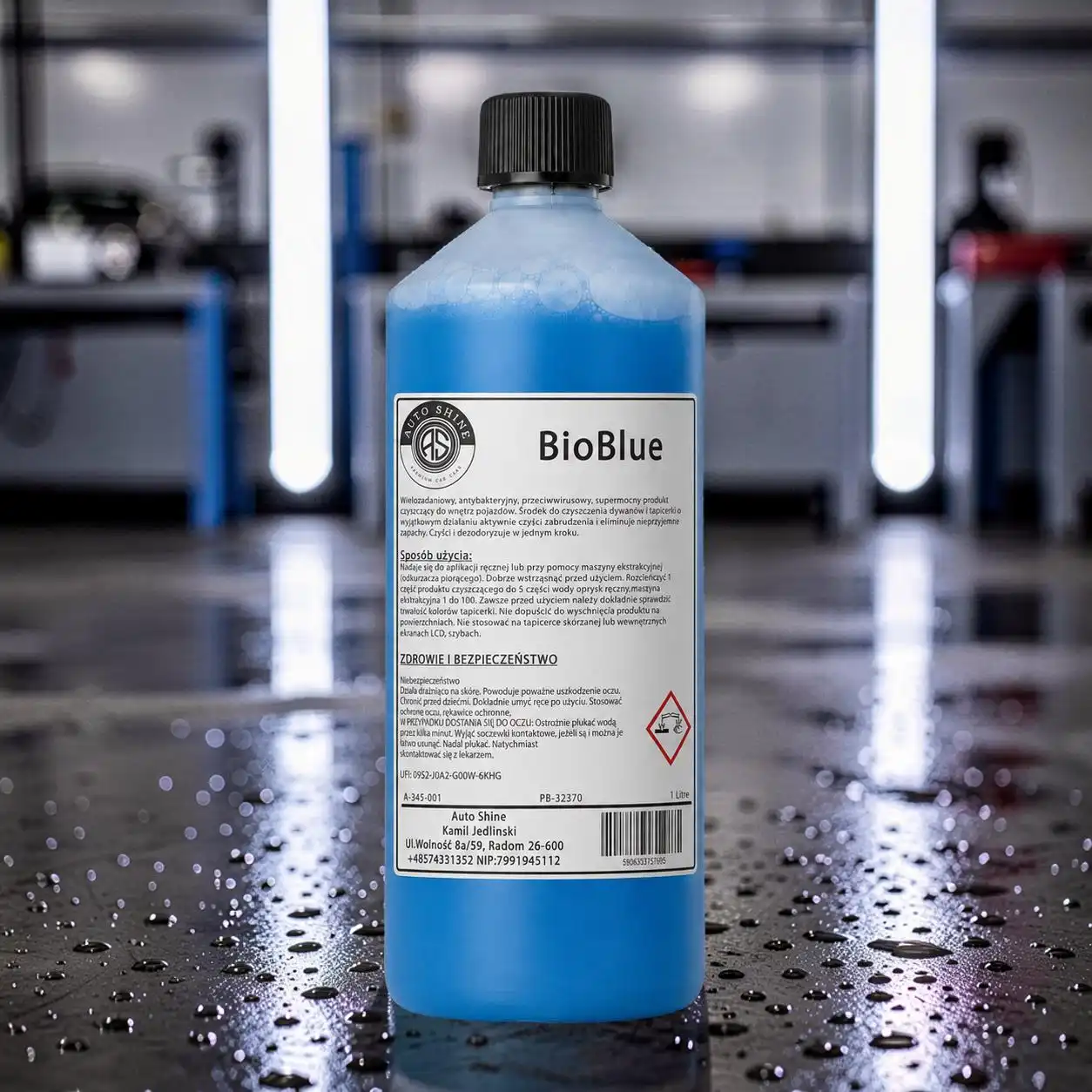 Auto Shine BioBlue biobójczy środek do prania tapicerek - obrazek 6