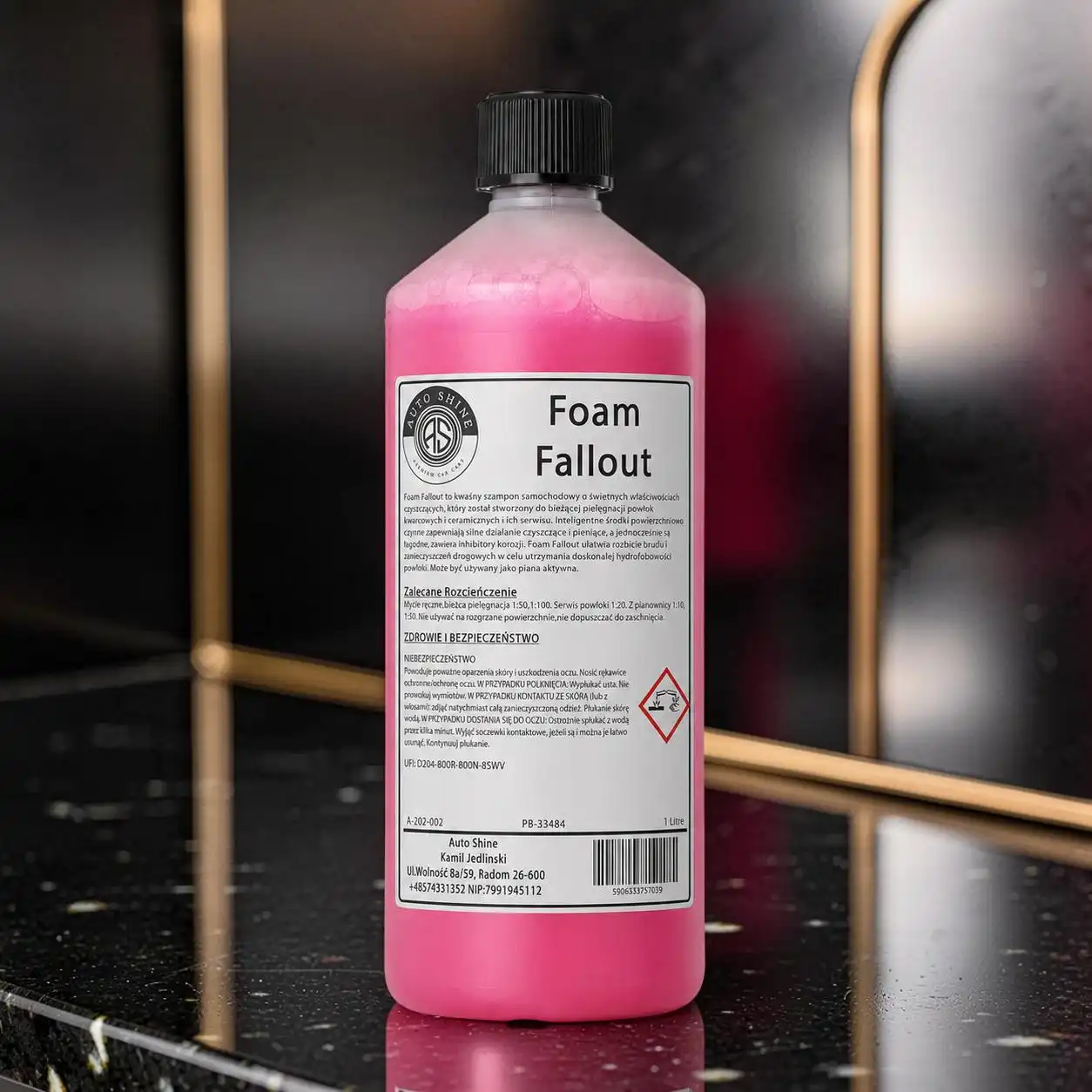 Auto Shine Foam Fallout kwaśny środek do odtykania powłok