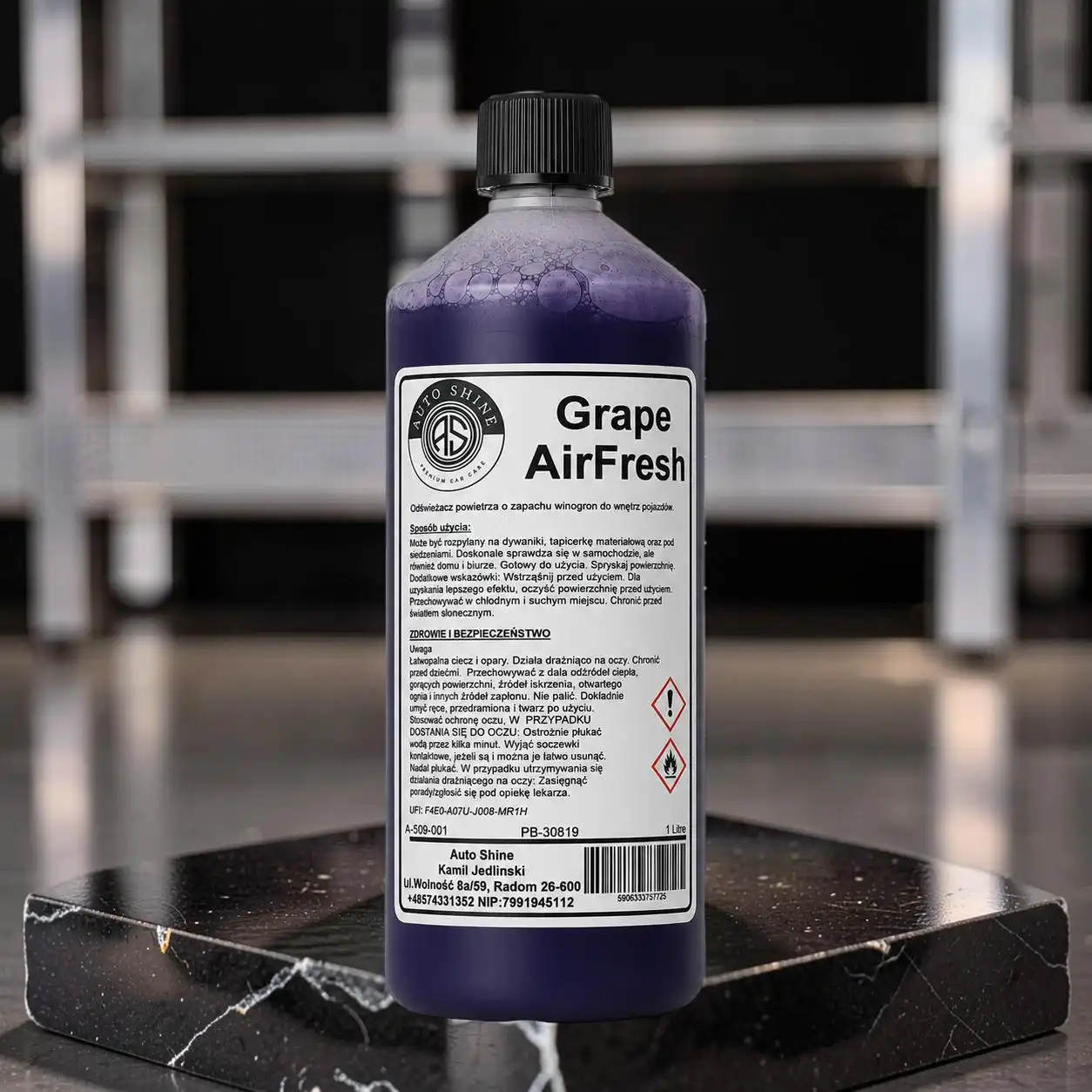 Auto Shine Grape Air Fresh odświeżacz powietrza 1L