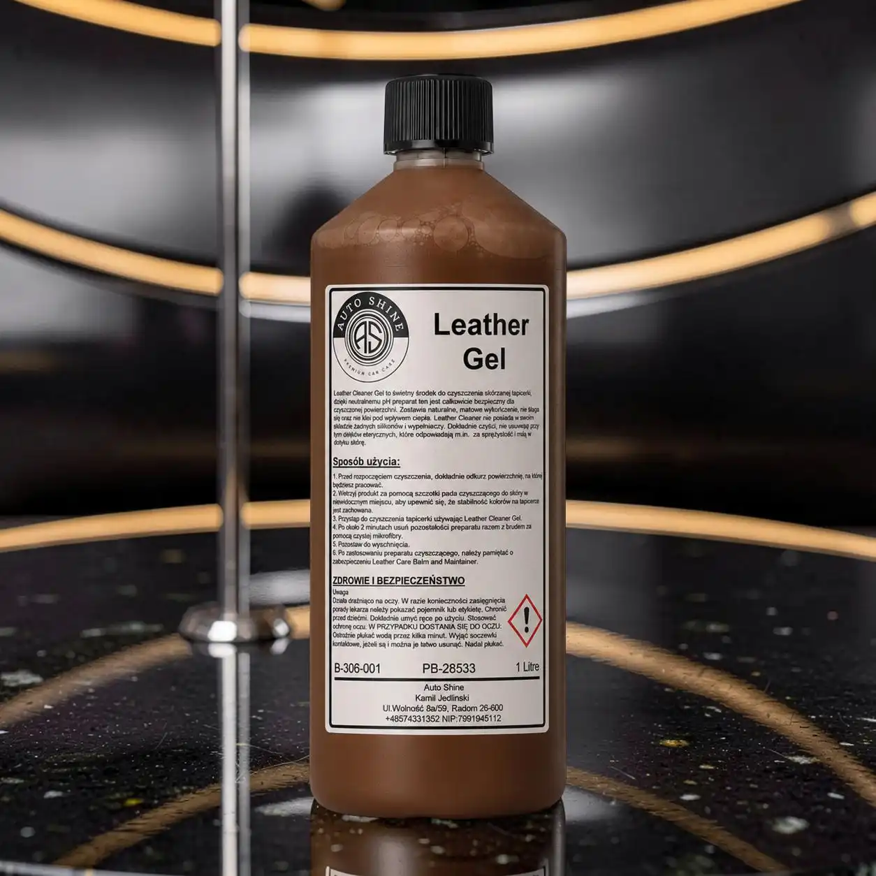 Auto Shine Leather Gel środek do czyszczenia skóry 1L - obrazek 4