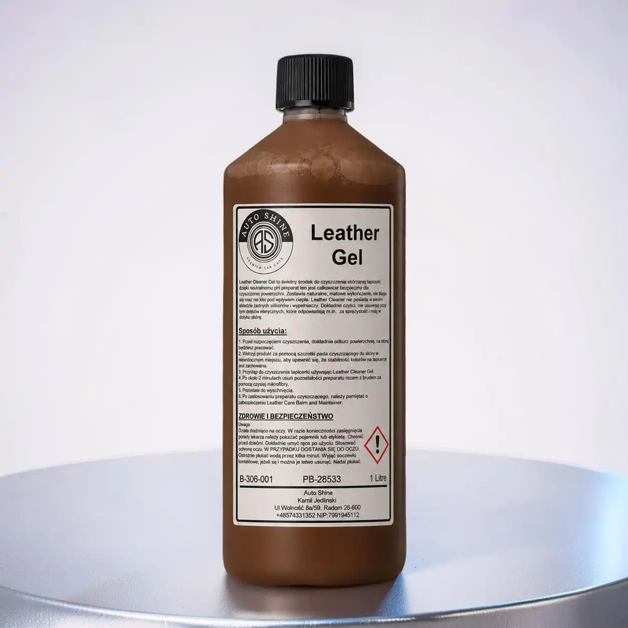 Auto Shine Leather Gel środek do czyszczenia skóry 1L - obrazek 3