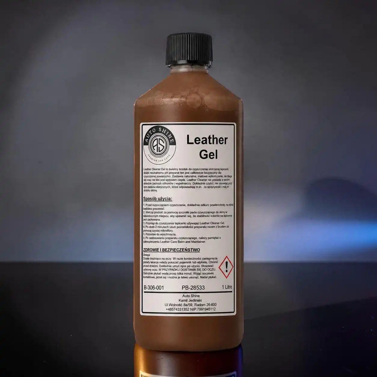 Auto Shine Leather Gel środek do czyszczenia skóry 1L